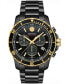 ფოტო #1 პროდუქტის Men's Series 800 Swiss Quartz Chrono Black PVD Watch 42mm