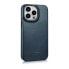 Skórzane etui iPhone 14 Pro z klapką magnetyczne MagSafe CE Oil Wax Premium Leather granatowy
