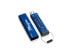 Фото #2 товара iStorage datAshur PRO 256-bit 32GB USB 3.0 secure encrypted flash drive IS-FL-DA3-256-32 - 32 GB - USB Type-A - 3.2 Gen 1 (3.1 Gen 1) - 116 MB/s - Sleeve - Blue