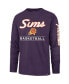 Фото #3 товара Men's Purple Phoenix Suns 2023/24 City Edition Triplet Franklin Long Sleeve T-shirt