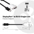 Club 3D DisplayPort to DVI-D Single Link Adapter Cable, 0.13 m, DisplayPort, DVI-D, Male, Female, 1920 x 1200 pixels