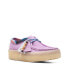 Фото #3 товара Clarks Wallabee Cup 26165819 Womens Purple Oxfords & Lace Ups Casual Shoes