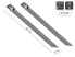 Good Connections KAB-E40X79 - Releasable cable tie - Stainless steel - Black - 10.2 cm - 100 N - V0
