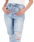 Фото #7 товара Juniors' Button-Fly Ankle Flare-Leg Jeans