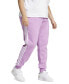 ფოტო #3 პროდუქტის Plus Size Essentials 3-Stripe Fleece Joggers