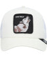 Men's White The Lone Wolf Trucker Adjustable Hat