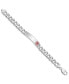 ფოტო #3 პროდუქტის Sterling Silver Rhodium-plated Medical ID Curb Link Bracelet