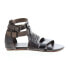 Фото #1 товара Bed Stu Capriana F373037 Womens Gray Leather Hook & Loop Strap Sandals Shoes 6