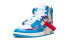 Кроссовки Nike Air Jordan 1 Retro High Off-White University Blue (Белый, Голубой)