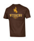 Men's Brown Wyoming Cowboys Stack 2-Hit T-shirt