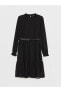 Фото #6 товара Платье женское LC WAIKIKI Classic Midi Длинное С круглым воротником и кемпинированным поясом