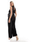 Mamalicius Maternity lace high neck jumpsuit in black