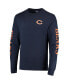 Фото #3 товара Men's Navy Chicago Bears Franklin Long Sleeve T-shirt