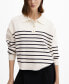 Фото #1 товара Women's Buttoned Collar Knit Sweater
