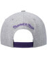 Фото #3 товара Men's Heathered Gray Phoenix Suns Hardwood Classics Team 2.0 Snapback Hat