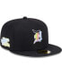 Фото #1 товара Men's Black Detroit Tigers Multi-Color Pack 59FIFTY Fitted Hat