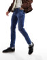 Фото #1 товара ASOS DESIGN skinny jeans in Y2k dark wash blue