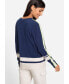 Long Sleeve Block Stripe Pullover Sweater