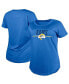 ფოტო #1 პროდუქტის Women's Royal Los Angeles Rams 2023 NFL Training Camp T-shirt