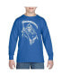 ფოტო #1 პროდუქტის Boy's Child Word Art Long Sleeve - Grim Reaper T-shirt