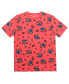 ფოტო #1 პროდუქტის Big Boys Super Mario All Over Print Short Sleeves Graphic T-shirt