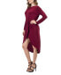 Фото #3 товара Women's Long Sleeve Knee Length Dress