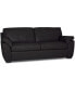 Фото #3 товара Lothan 79" Leather Apartment Sofa with 2 Cushions, Created for Macy's