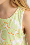 Фото #4 товара Платье Defacto Çocuk Patterned Sleeveless B4338A824SM