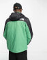 The North Face Himalayan light synthetic hooded jacket in green and black