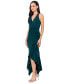 ფოტო #3 პროდუქტის Women's V-Neck Sleeveless Ruffled High-Low Dress