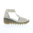 Фото #1 товара Fly London Bezo BEZO306FLY-001 Womens Beige Leather Strap Sandals Shoes 38