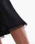 Фото #2 товара Topshop 90's length skirt with knicker waistband and lace trim in black