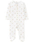 Фото #3 товара Baby Snail Print Zip-Up PurelySoft Sleep & Play Pajamas NB