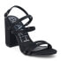 Фото #2 товара BEACH by Matisse Crowne Block Heels Ankle Strap Womens Black Dress Sandals CROW