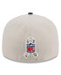 Фото #4 товара Men's Stone, Navy New England Patriots 2023 Salute To Service Low Profile 59FIFTY Fitted Hat