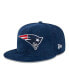 Фото #2 товара Men's Navy New England Patriots Throwback Cord 59FIFTY Fitted Hat