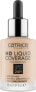 Foundation Liquid HD Coverage Waterproof 10 Light Beige, 30 ml