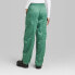 Фото #2 товара Women's High-Rise Toggle Parachute Pants - Wild Fable Green XXS