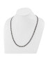 Stainless Steel Brushed Black IP-plated Curb Chain Necklace
