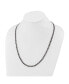 ფოტო #3 პროდუქტის Stainless Steel Brushed Black IP-plated Curb Chain Necklace