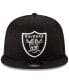 ფოტო #3 პროდუქტის Men's Las Vegas Raiders Basic 9FIFTY Adjustable Snapback Cap