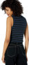 Фото #2 товара Топ для женщин Volcom 256063 Lil с высоким воротом черного цвета в комбинированном стиле размер M