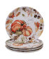 Фото #2 товара Harvest Splash Dinner Plate, Set of 4