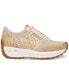 Фото #2 товара Women's Jianna Raffia Lace-Up Trainer Sneakers