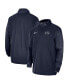 Фото #1 товара Men's Navy Penn State Nittany Lions 2023 Coach Half-Zip Hooded Jacket