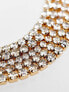 Фото #3 товара Public Desire The Jameel multirow crystal necklace