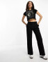 Фото #6 товара ASOS DESIGN Petite slim straight trouser in black