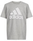 ფოტო #1 პროდუქტის Little & Toddler Boys Cotton Short-Sleeve Core Logo Heather Graphic T-Shirt