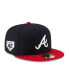 Фото #2 товара Men's Navy, Red Atlanta Braves 2023 Jackie Robinson Day 59FIFTY Fitted Hat