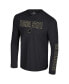 ფოტო #2 პროდუქტის Men's Black Florida State Seminoles Color Pop Active Blend 2-Hit Long Sleeve T-Shirt